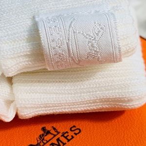 Authentic HERMÈS BABY SOCKS Box Ribbon Bag